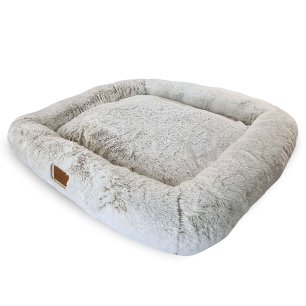 Katzenbett Fluffy - Schneeweiß - 76 x 76 x 13 cm